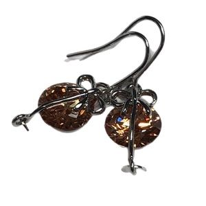 Champagne CZ earnings NWT by Fashion Jewelry